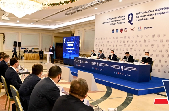 Аскар Мамин переизбран Президентом Казахстанской федерации хоккея